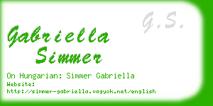 gabriella simmer business card
